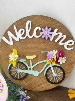 Welcome Sign Bicycle