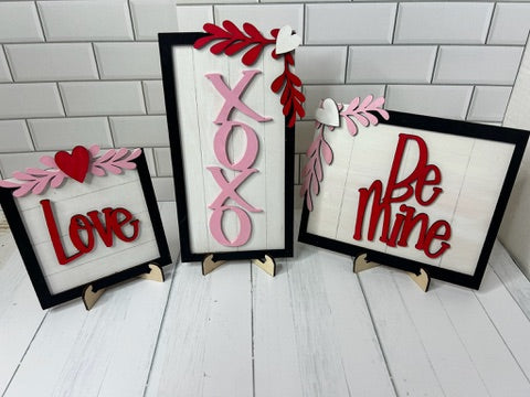 Trio Valentine Signs