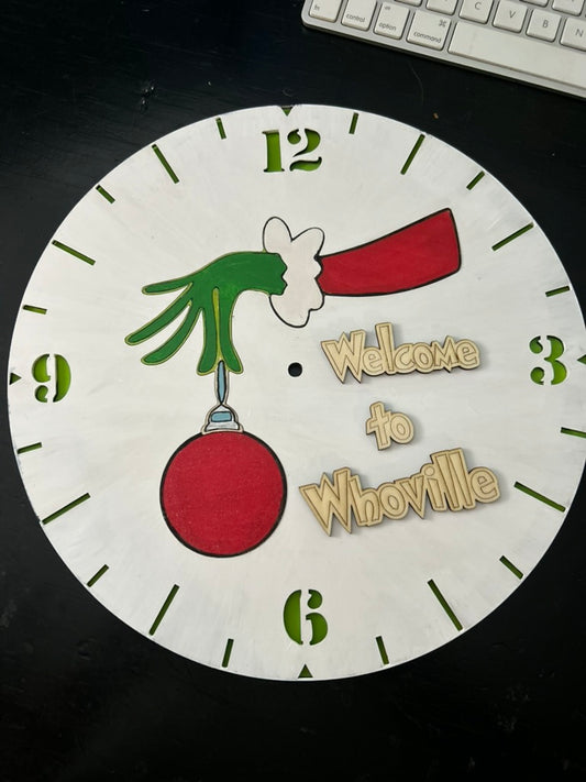 Wall Clock Welcome to Whoville