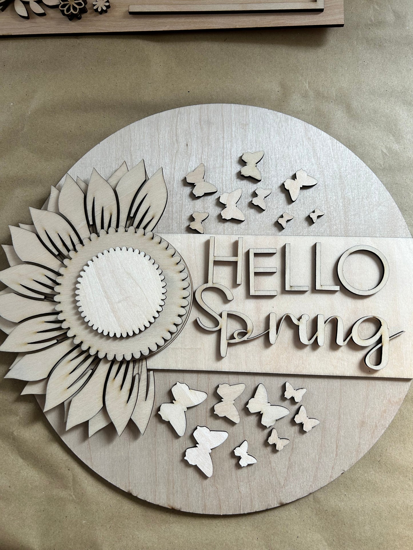 DIY Sunflower Door Hanger Kit