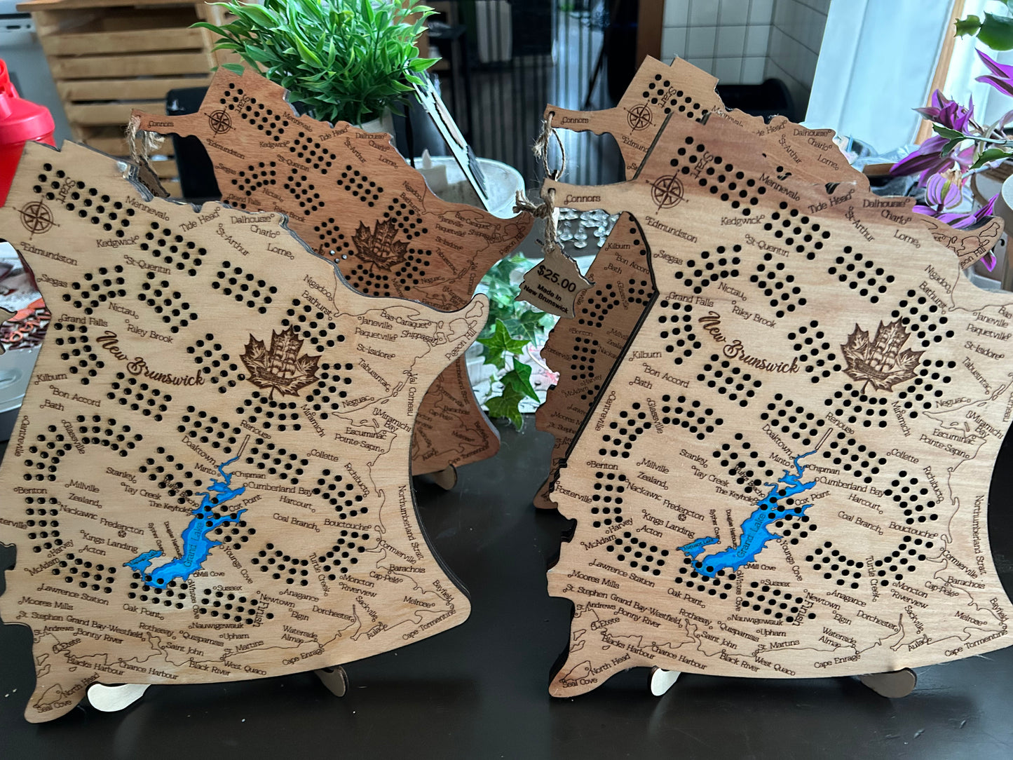 Province shaped Cribbage Board